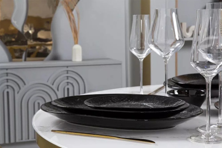 Тарелка плоская KUTAHYA CORENDON Magnetite BNGLX30DU890220, 30 см