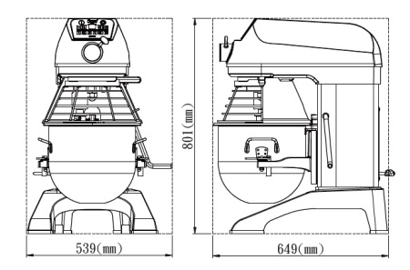 Планетарный миксер Spar SD200B