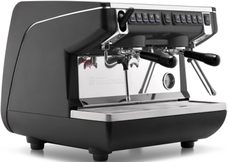 Кофемашина Nuova Simonelli Appia Life Compact 2GR V 220V  Black+Economizer+Easy Cream+High Groups