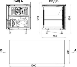 Стол холодильный Polair TM2GN-G Стол холодильный Polair TM2GN-G