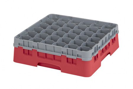 Кассета для бокалов Cambro 36S418 красн./сер.