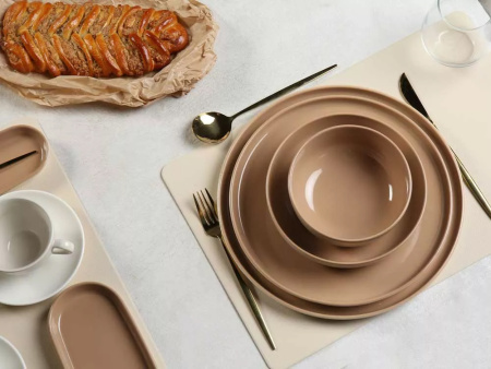 Тарелка плоская KUTAHYA LAGOM Latte NOR30DU855A31, 30 см