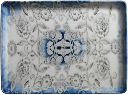 Тарелка KUTAHYA Blue Blanc BNTAN27x20DU891310, 270х200 мм