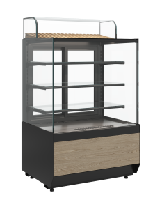 Витрина кондитерская Carboma KC70 VM 1,3-1 LIGHT (версия 2.0) черный