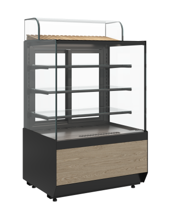 Витрина кондитерская Carboma KC70 VM 1,3-1 LIGHT (версия 2.0) черный