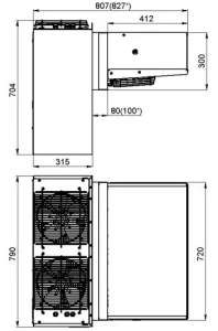 Холодильный моноблок Polair MB216S