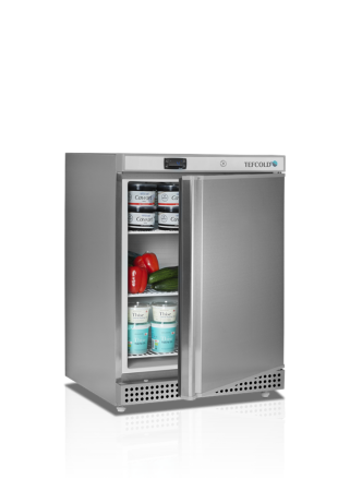 Шкаф холодильный Tefcold UR200S с продуктами
