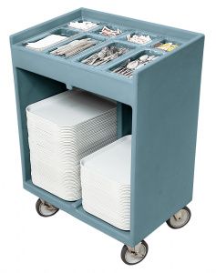 Тележка сервировочная Cambro ТС1418 син.-серый Тележка сервировочная Cambro ТС1418 син.-серый