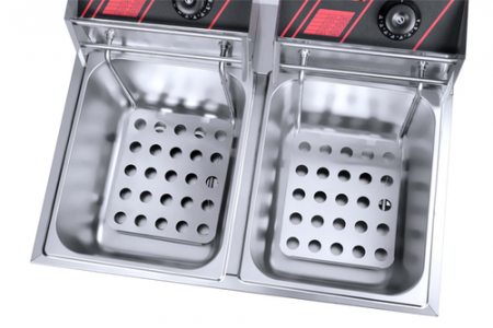 Фритюрница HURAKAN HKN-FR66L из нержавейки