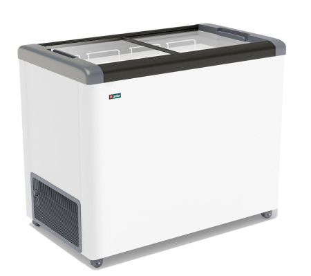 Морозильник горизонтальный fg 350 с серый