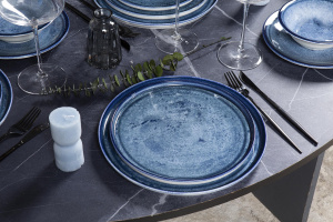 Тарелка плоская KUTAHYA CORENDON Blue Stone BNTS27DU890003, 27 см Тарелка плоская KUTAHYA CORENDON Blue Stone BNTS27DU890003, 27 см