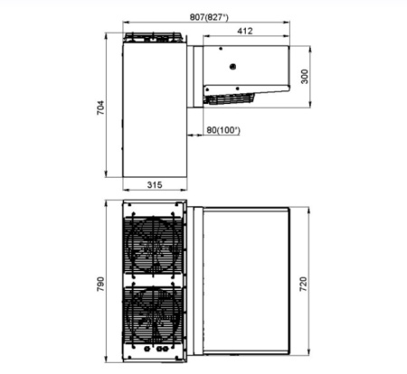 Холодильный моноблок Polair MB220S