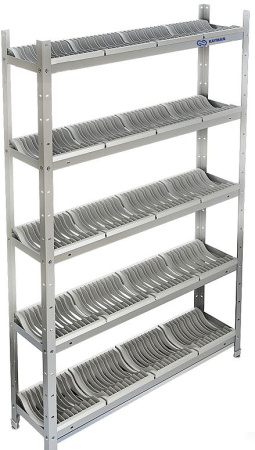 Стеллаж для посуды и приборов Kayman СКТ-251/1203 без укосин