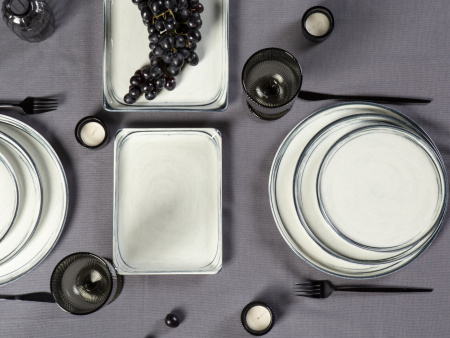 Тарелка плоская KUTAHYA CORENDON Frame BNTAN30x22DU890670, 30x22 см