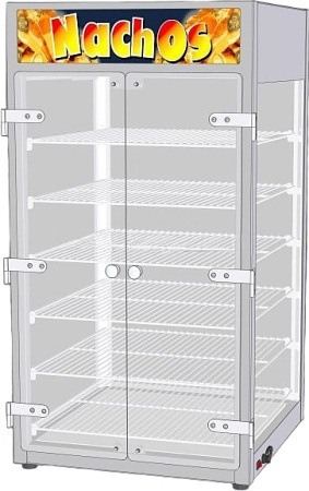 Витрина тепловая RoboLabs VTN-490-2