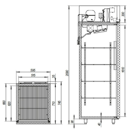 Холодильный шкаф Марихолодмаш Капри 0,5МВ