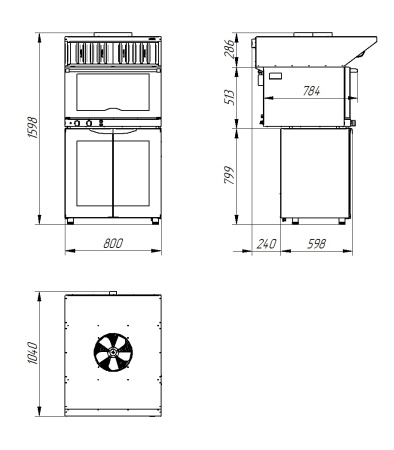 Вытяжной зонт Abat ЗВВ-4-6/4