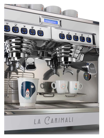 Рожковая кофемашина Carimali Bubble 2 Gr white BU-E2-H-02