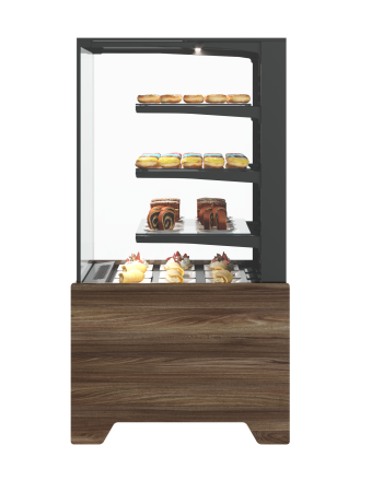 Витрина кондитерская Carboma KC70 VM 0,9-1 LIGHT (версия 2.0) черный