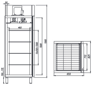 Шкаф холодильный Carboma R560