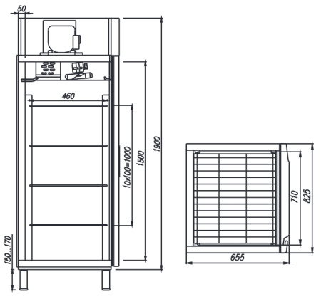 Шкаф холодильный Carboma R560 С