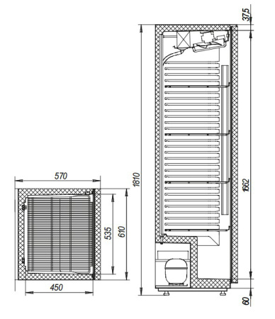 Холодильный шкаф Марихолодмаш Капри П-390М