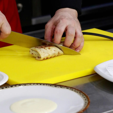 Разделочная доска EKSI 400х300х12 желтая