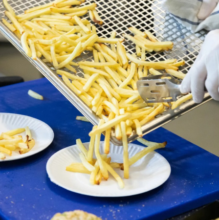 Разделочная доска EKSI 530х325х18 синяя