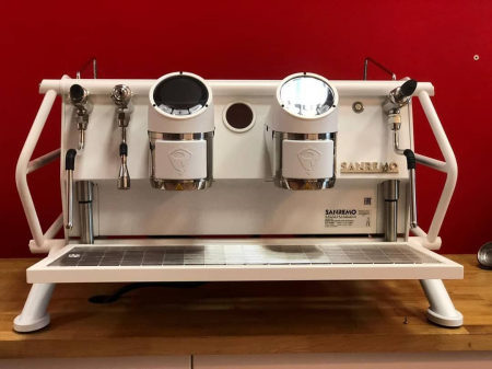 Кофемашина Sanremo Café Racer Full White 2 гр. 220В, автомат, белая