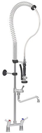 Устройство душирующее Rubinetterie Del Friuli 00981125 в комплекте со смесителем 00323003