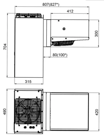 Холодильный моноблок Polair MB108S