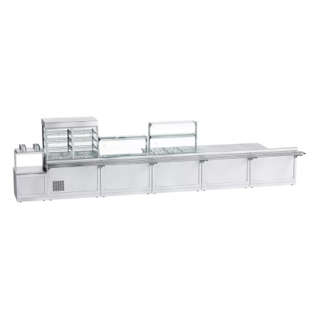 Прилавок-витрина для холодных закусок Abat ПВВ(Н)-70Х-С-03-НШ