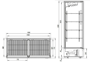 Холодильный шкаф Марихолодмаш Капри 1,5М нержавеющая сталь Холодильный шкаф Марихолодмаш Капри 1,5М нержавеющая сталь