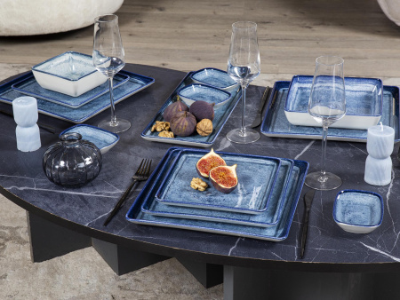Тарелка глубокая KUTAHYA CORENDON Blue Stone BNTAN19CK890003, 19x19 см