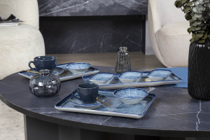 Тарелка плоская KUTAHYA CORENDON Blue Stone BNTAN23x17DU890003, 23x17 см Тарелка плоская KUTAHYA CORENDON Blue Stone BNTAN23x17DU890003, 23x17 см