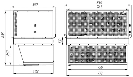 Холодильный моноблок Polair MB214ST