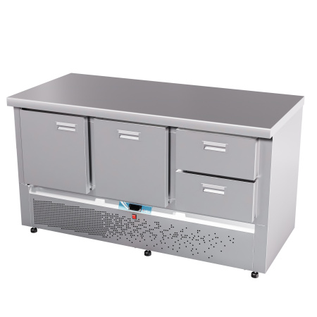 Стол холодильный Abat СХС-70Н-02 стол.202 без борт.(дверь-ящик1/2-ящик1)