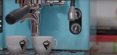 Кофемашина Sanremo Cube V Absolute 1 гр. полуавтомат, голубая