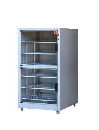 Расстоечный шкаф НПФ ШРЭ-2.1 со стеклянными дверцами в обрешетке